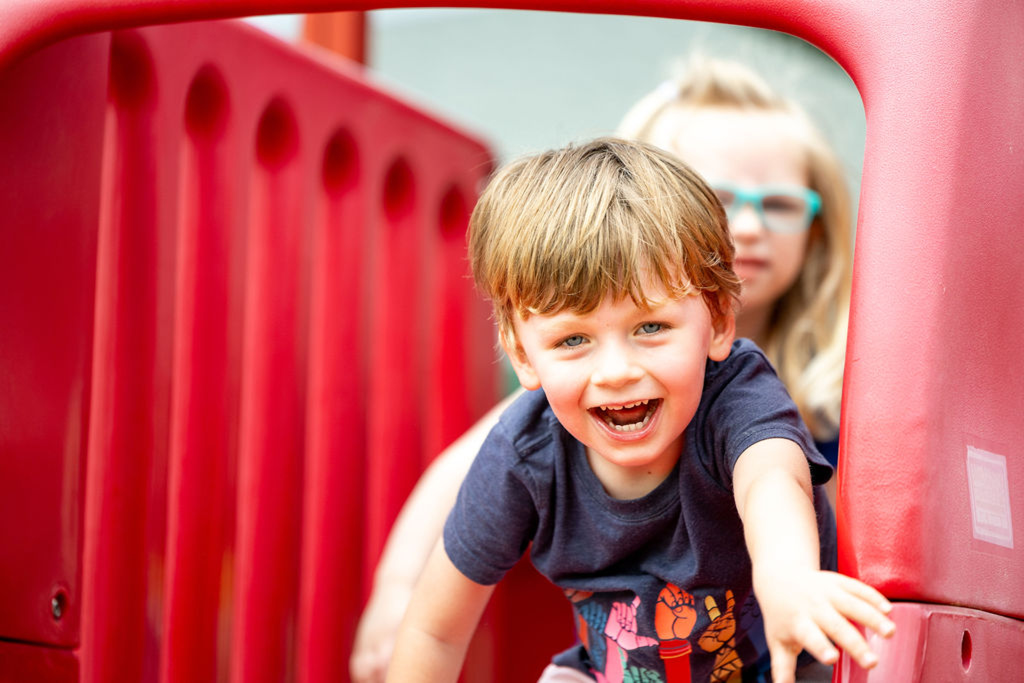 LeafSpring School Students playing outside